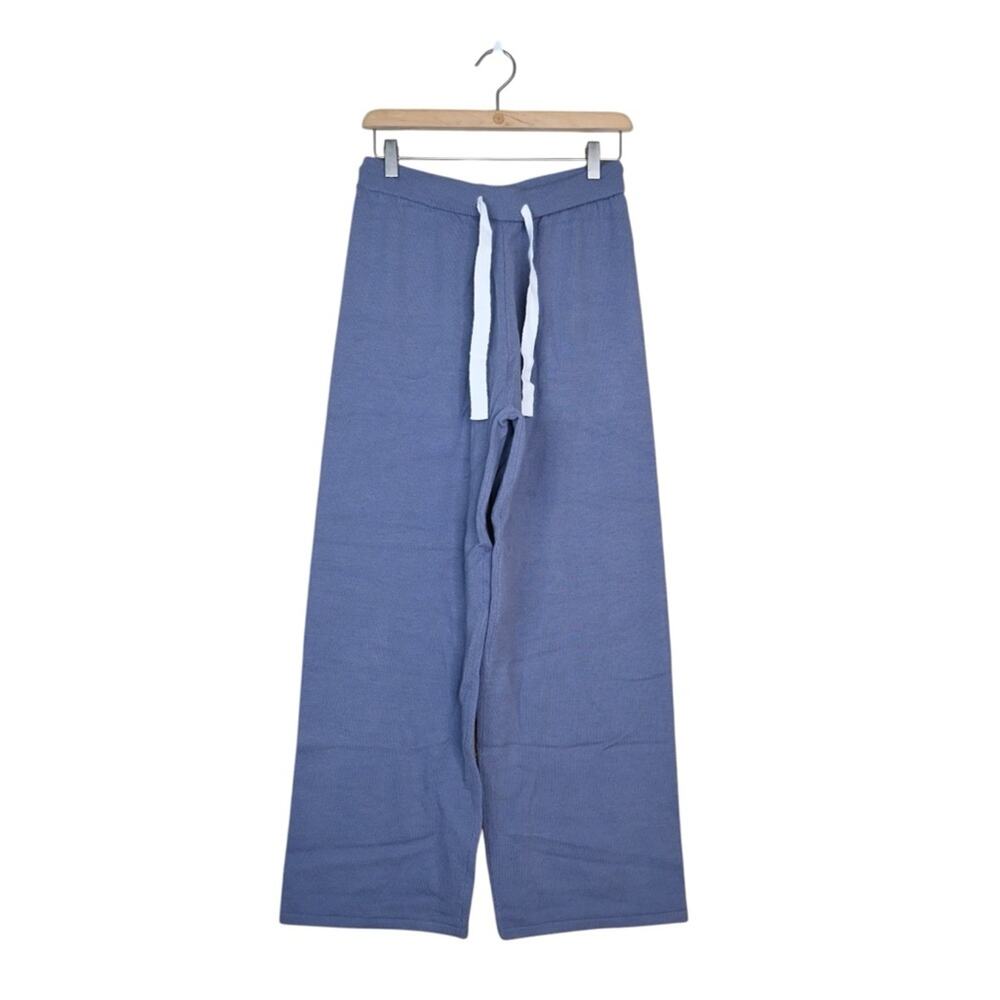 Amazon Womens L Sweater Drawstring Wide Leg Pants NWOT